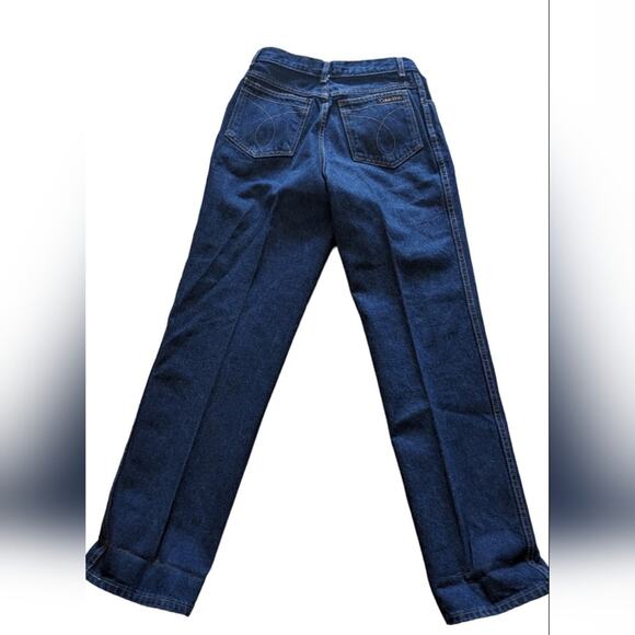 CLEARANCE Calvin Klein Vintage High Rise Dark Wash Ladies Jeans 10 - Picture 3 of 12